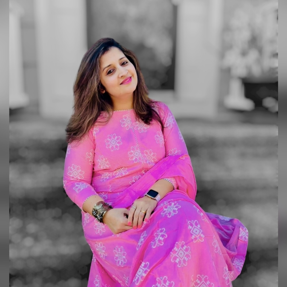 New Biba Womens Pink Kurti Set- Cotton Kurti - Ikat Print Designer Kurti…